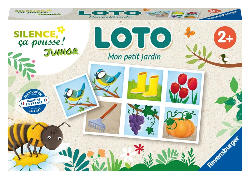 Ravensburger - Educational Game - Lotto - Silence ça Pousse - A First Educational Game Mixing Observation, Association and Memorization - From 2 Years Old - 20967