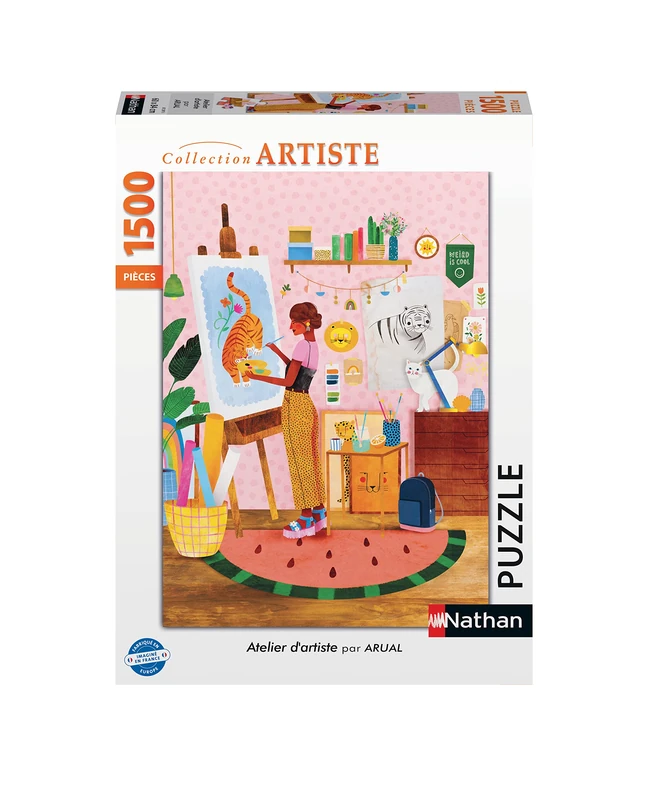 Puzzles Nathan - 4005556872978 1500-Piece Jigsaw Puzzle - Artist Workshop/Laura Lhuillier Adult,