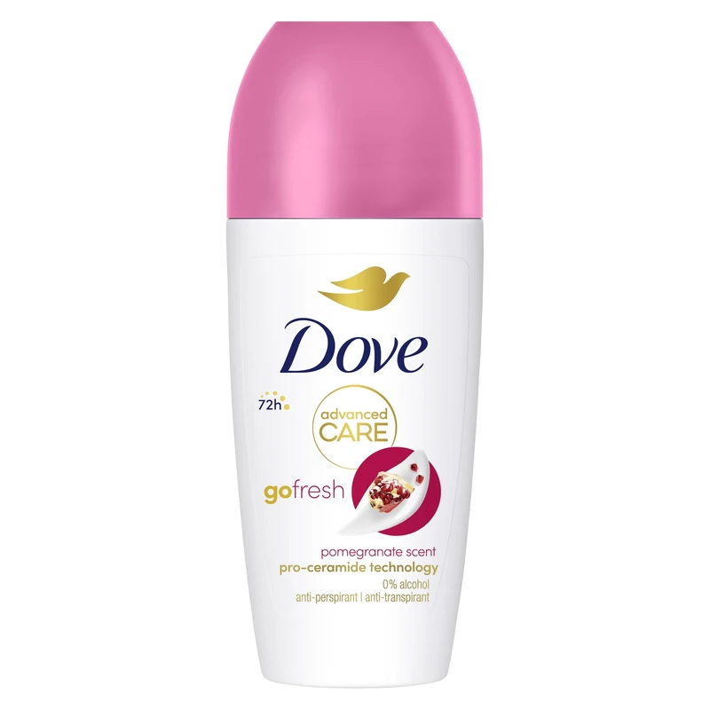 Dove Advanced Care Go Fresh Pomegranate Scent Anti-perspirant Deodorant pack of 6 with Triple Moisturising technology roll-on for 48 hours of protection 50 ml