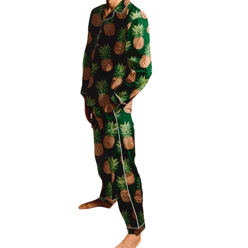 Averie Men's Pajama Set, Beckett, Green, XXL
