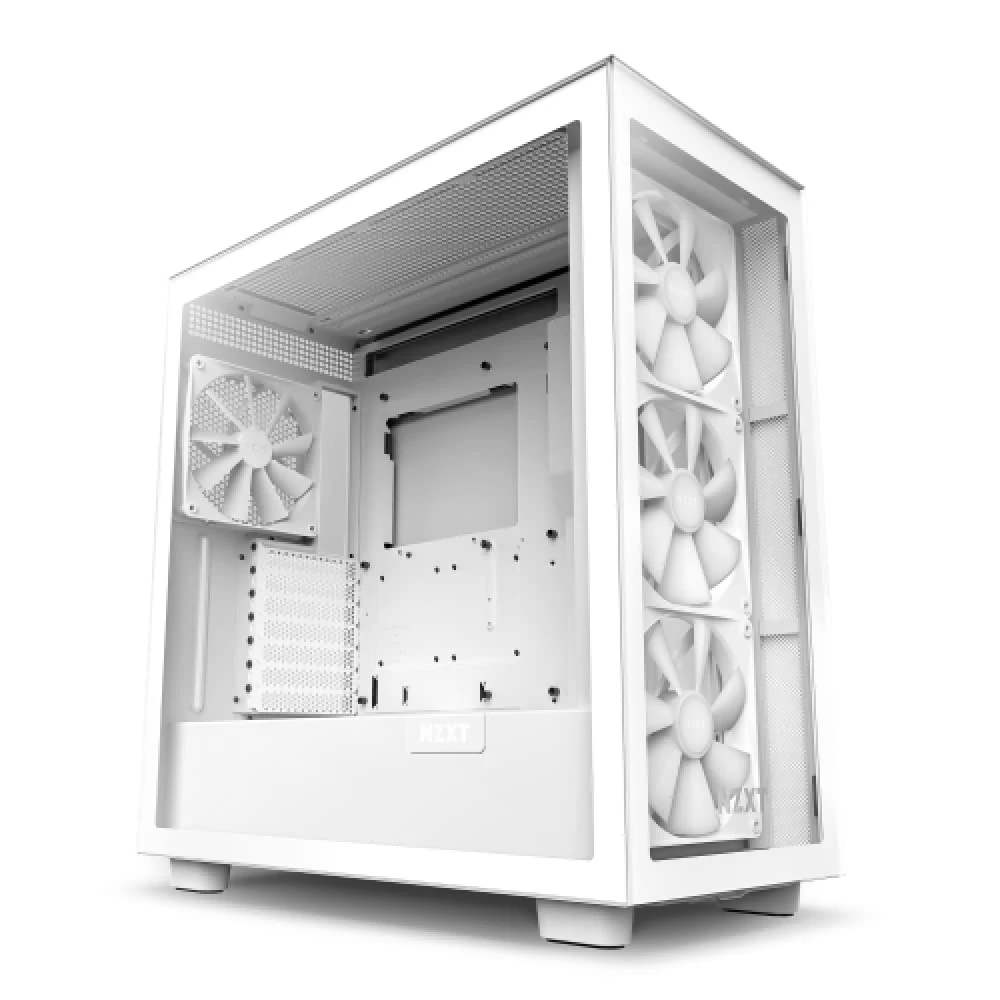 NZXT H7 Elite - CM-H71EW-02 - ATX Mid Tower PC Gaming Case - Front I/O USB Type-C Port - Quick-Release Tempered Glass Side Panel - White (2023)