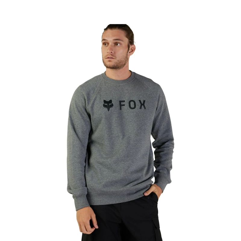 Fox Racing - Absolute Fleece Crew, Fleece, Heather Graphite, XL