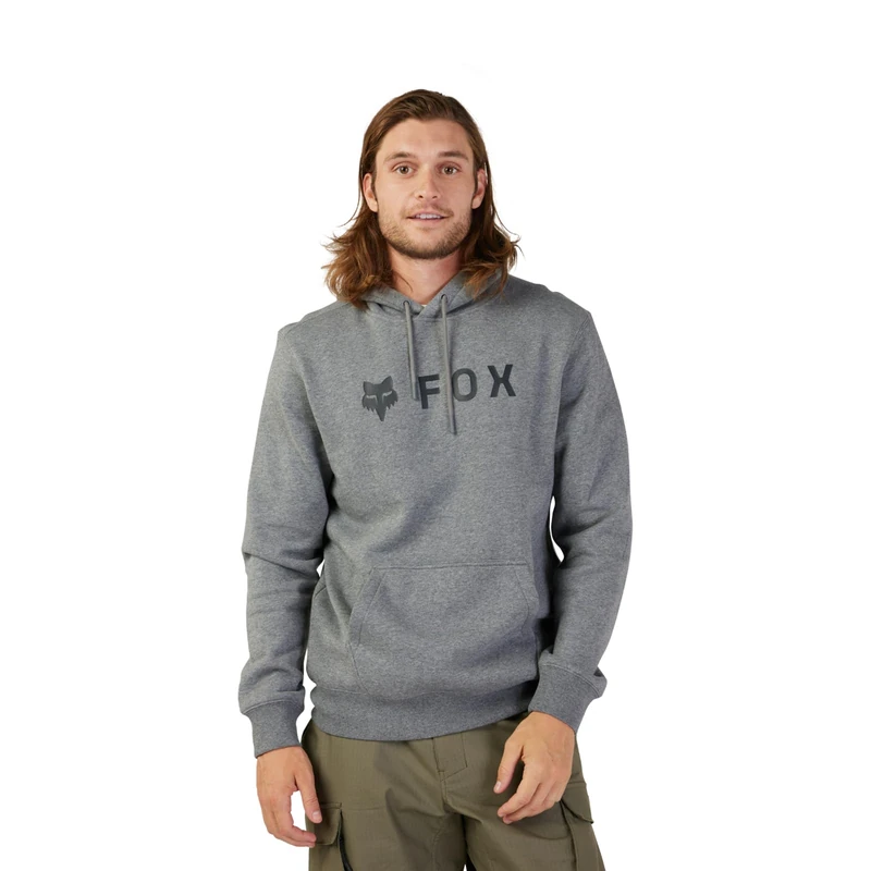 Fox Racing Men's Absolute Fleece Buttocks PO, Heather Graphite, L