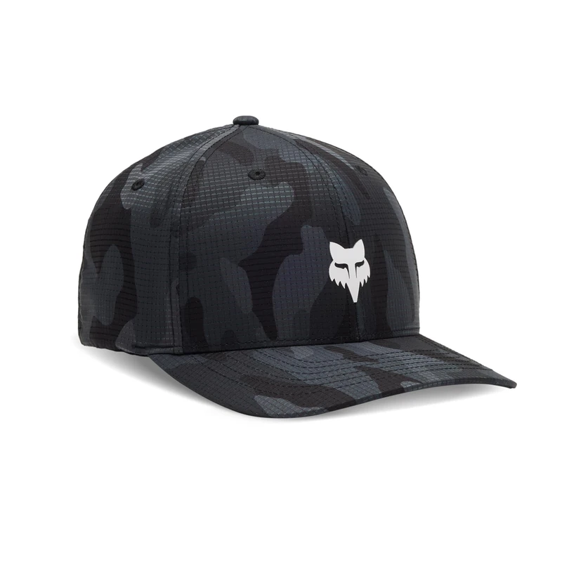 Fox Racing Men's Standard Fox Head TECH Flexfit, Black CAMO, Large - Image 1