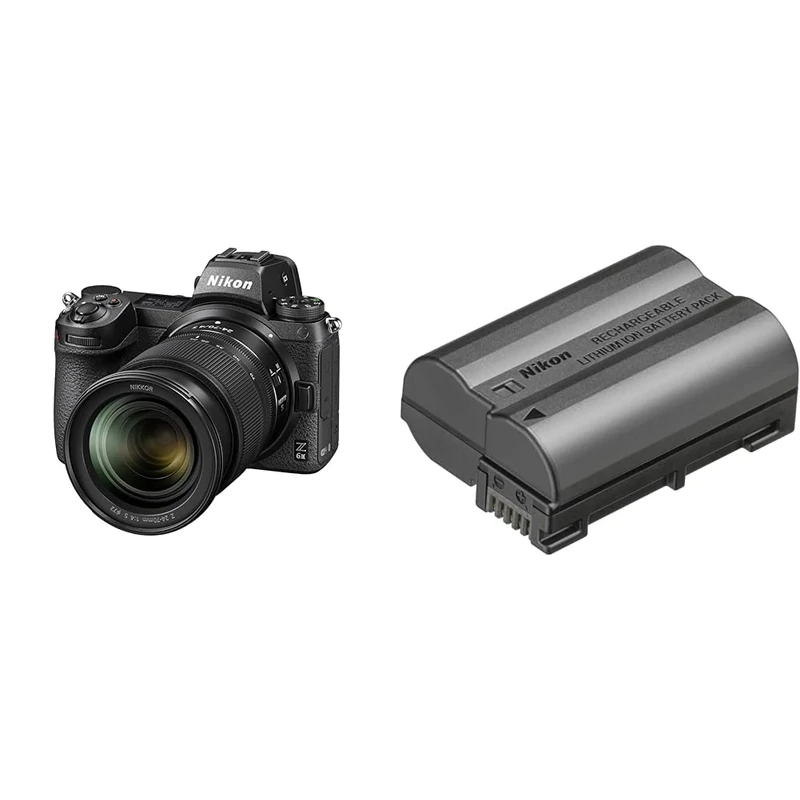 Nikon Z6 II + Z 24-70mm Mirrorless Camera Kit VOA060K001 & Rechargeable Li-ion Battery EN-EL15c,VFB12802