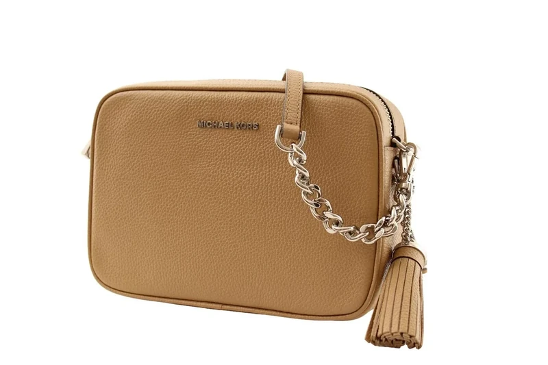 Michael Kors 32F7SGNM8L-222 JET SET MD CAMERA BAG Women Camel Size One Size