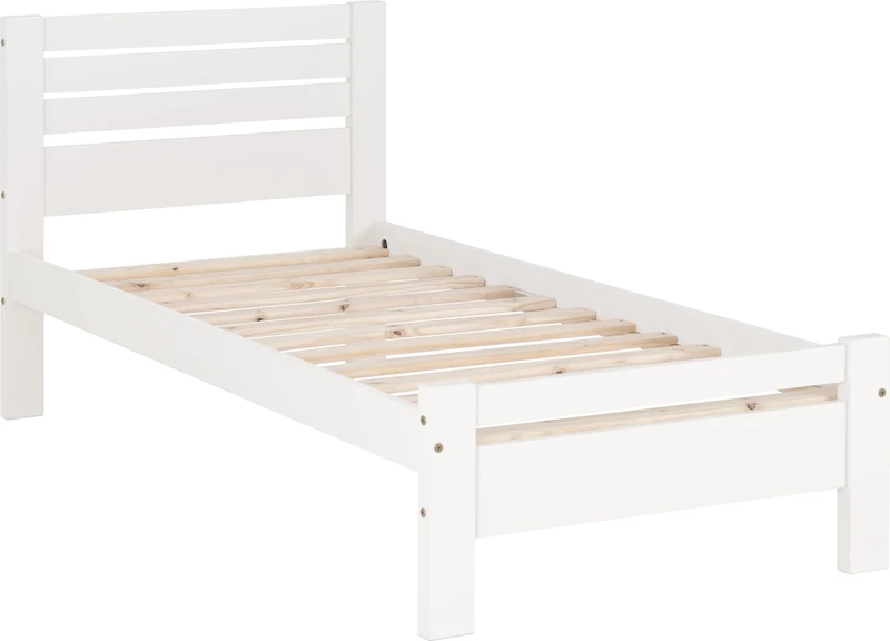 Seconique Toledo 3' Single Bed in White