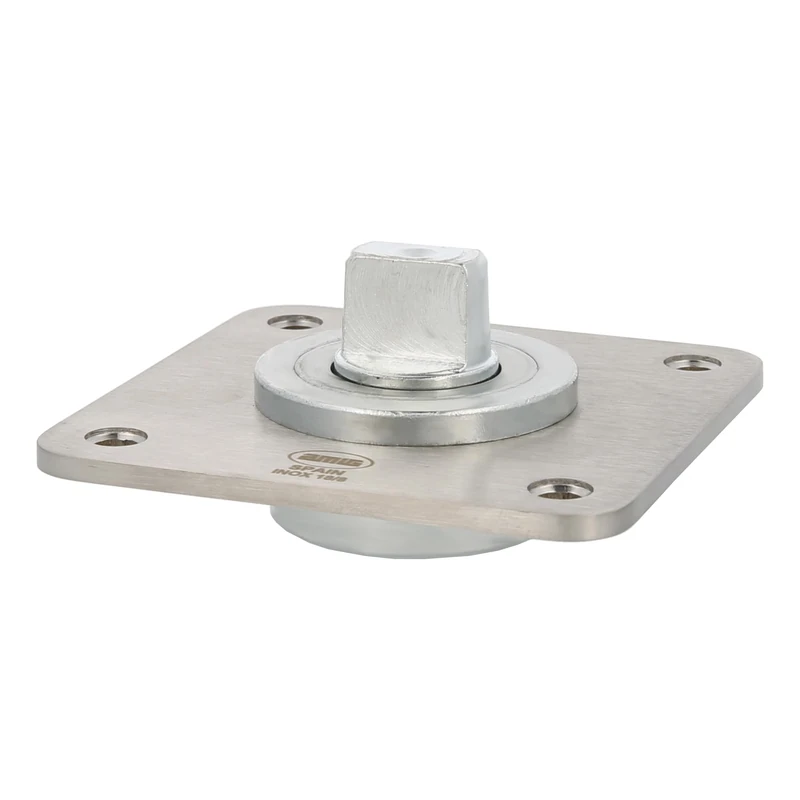Amig - Hinge Set for Swing and Swing Doors | Ideal for Doors, Swivel Screens, Flaps | Concealed 360° Hinge | 170 x 30 mm and 172 x 23 mm | Square Edges | Stainless Steel 18/8