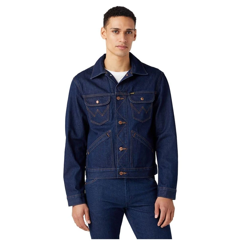 Wrangler Men's 124 Mj Denim jacket, Rinse, L