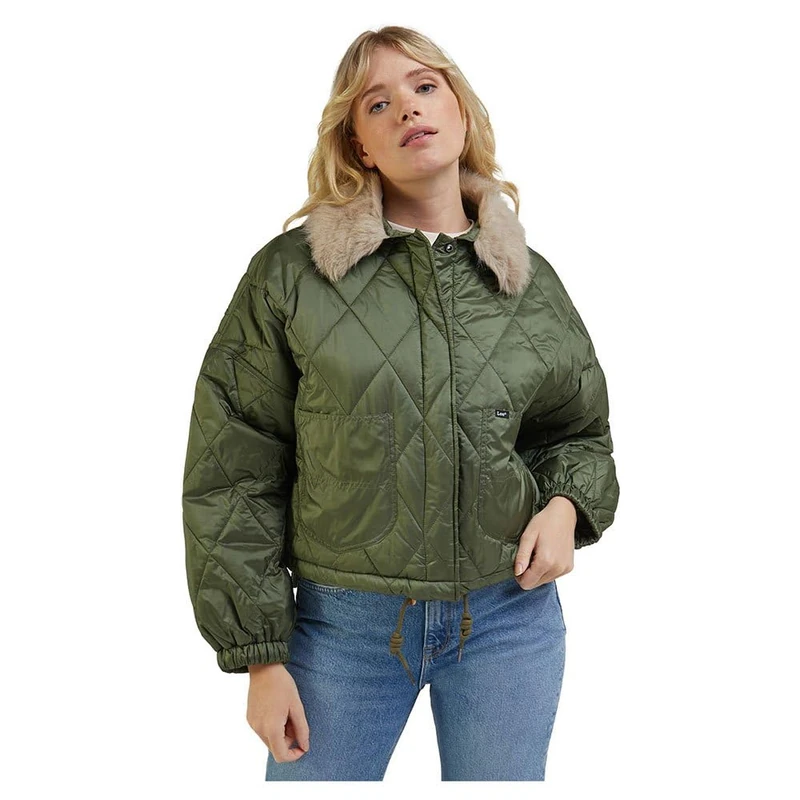Lee Women's Trans Liner Jacket, Green, XL - Image 1