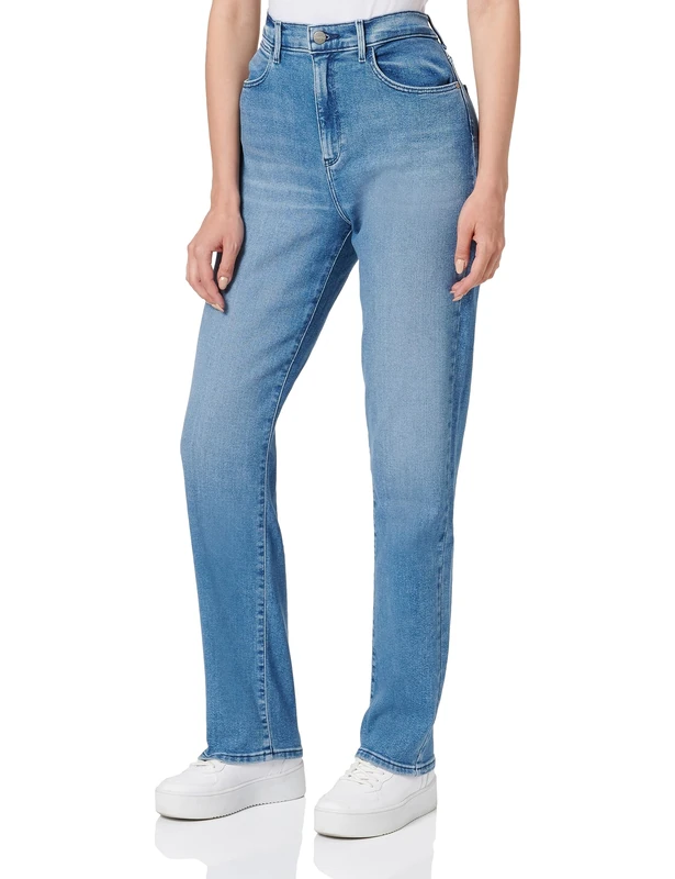 Wrangler Women's Straight Jeans, Marmalade, 28W x 34L