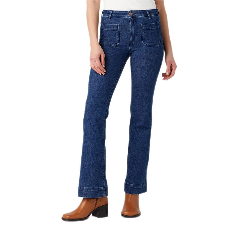 Wrangler Women's Flare Jeans, Dark Turn, 29W x 32L