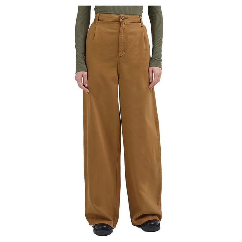 Lee Women's Relaxed Chino Pants, Brown, 26W x 31L