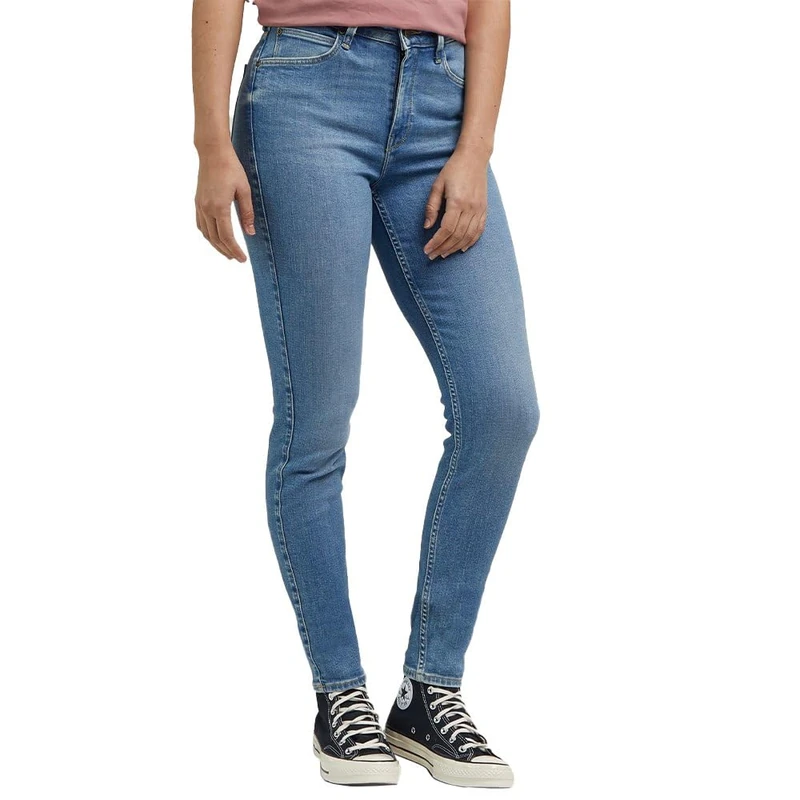 Lee Women's Scarlett HIGH Jeans, Bright Storms, 27W / 33L