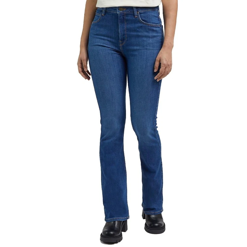 Lee Women's Breese Boot Jeans, Azure Wave,
