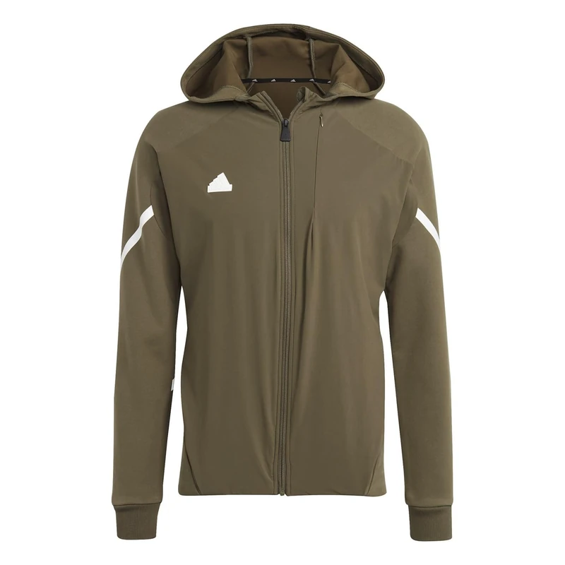 adidas Mens Designed 4 Gameday Premium Full Zip Track Top Olive M