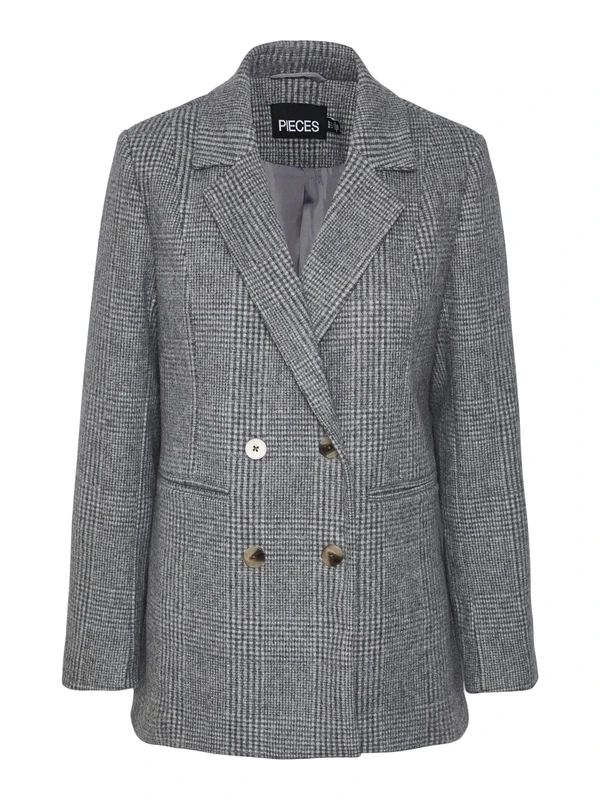 Pieces Female Jacket PCHAVEN Blazer, Magnet/Checks: Melange, 6