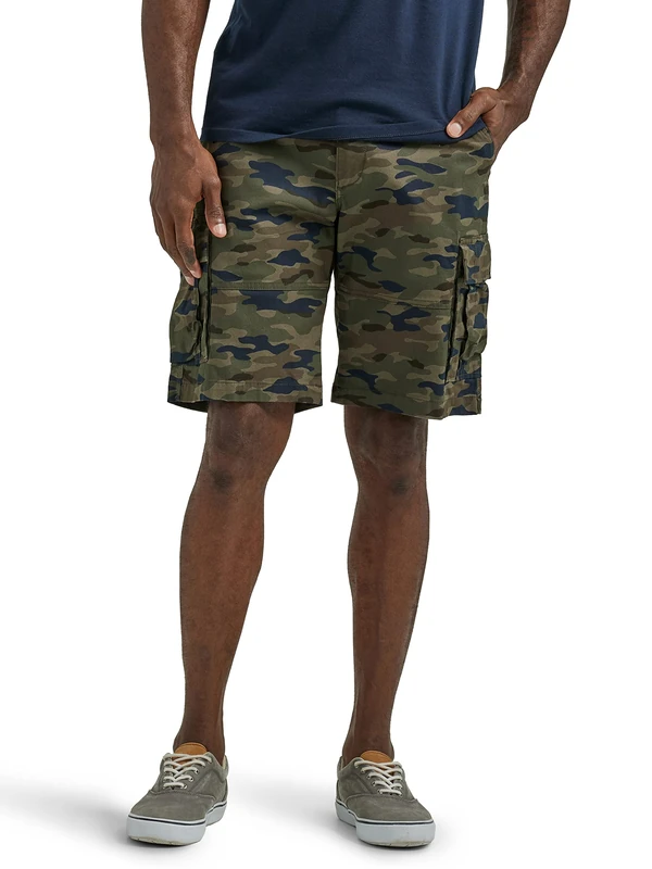 Lee Men's Extreme Motion Carolina Cargo Short, Traditional Camo, 38
