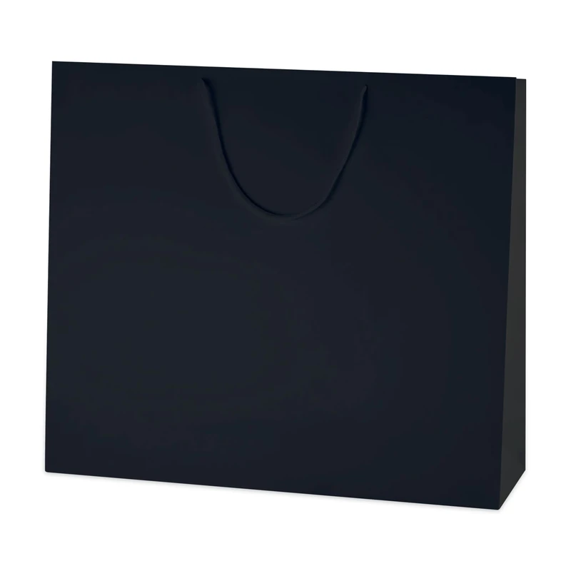 Thepaperbagstore 30× Black Extra Large Matt Gift Bags 50×42×13cm – 250 gsm Boutique Paper Bags with Rope Handles & Reinforced Base – Ideal for Gifts, Weddings, Retail & Corporate Use