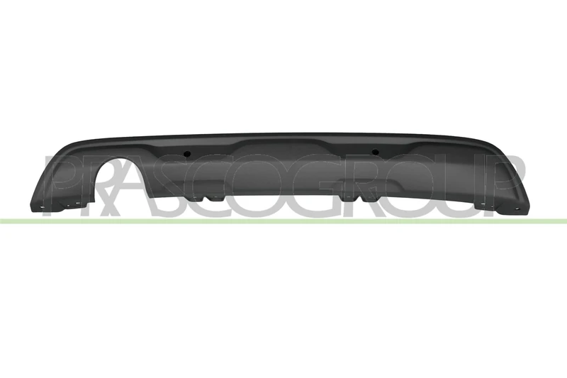 Spoiler rear bumper, black - Image 1
