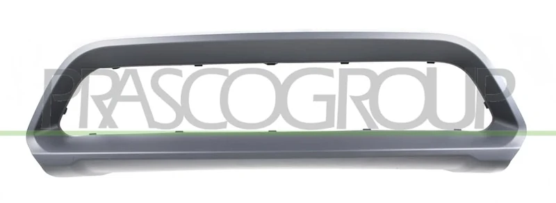 Protective strip centre front bumper grey