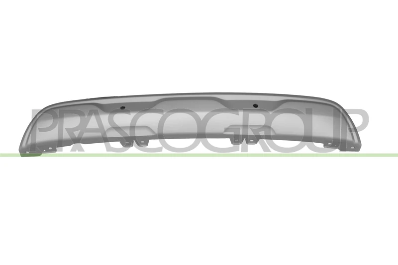 Spoiler rear bumper, silver