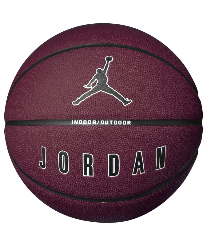 NIKE Jordan Ultimate 8P 2.0 Synthetic Leather Basketball Size 7 (Cherrywood Red/Black/White/Black)