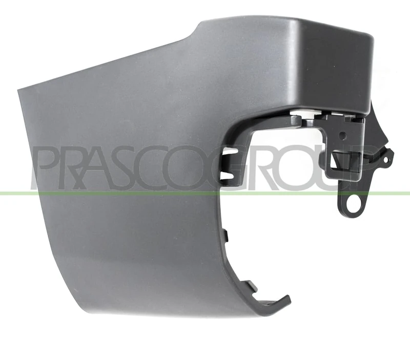 Bumper corner rear left black