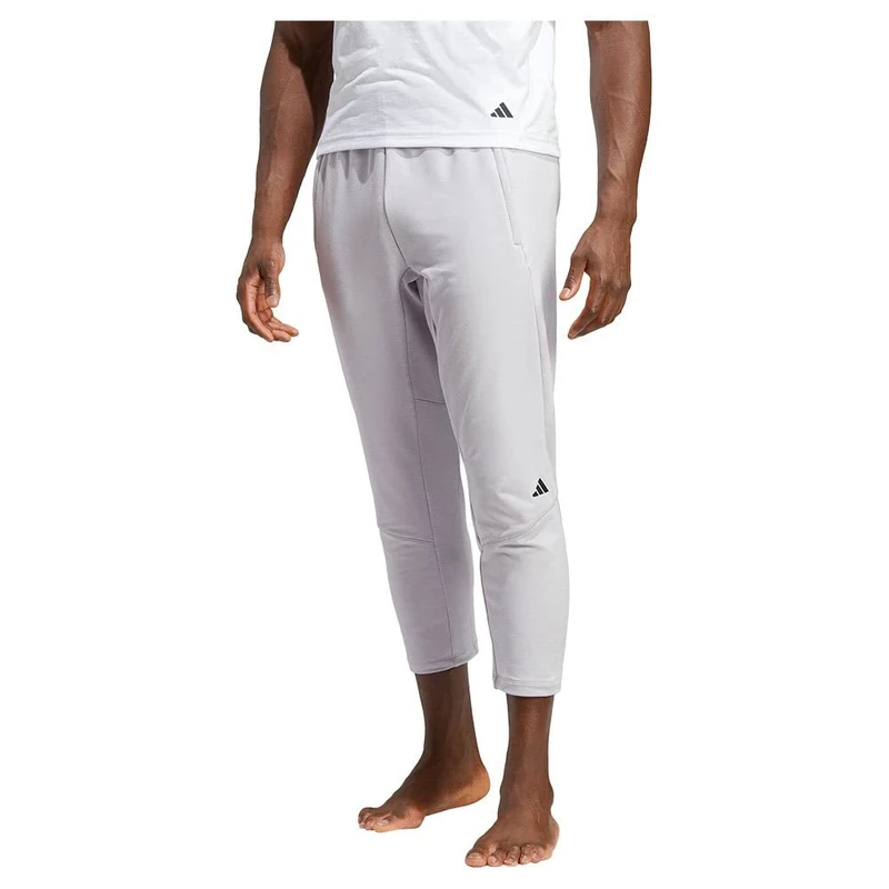 adidas Men's Pants (7/8) D4t Yoga 7/8 Pt Light Grey Heather