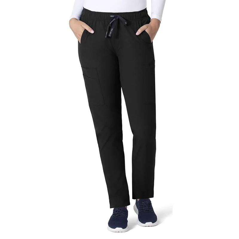 Carhartt Scrubs C51213 Women's Force® Modern Fit Straight Leg Pant, Black, S