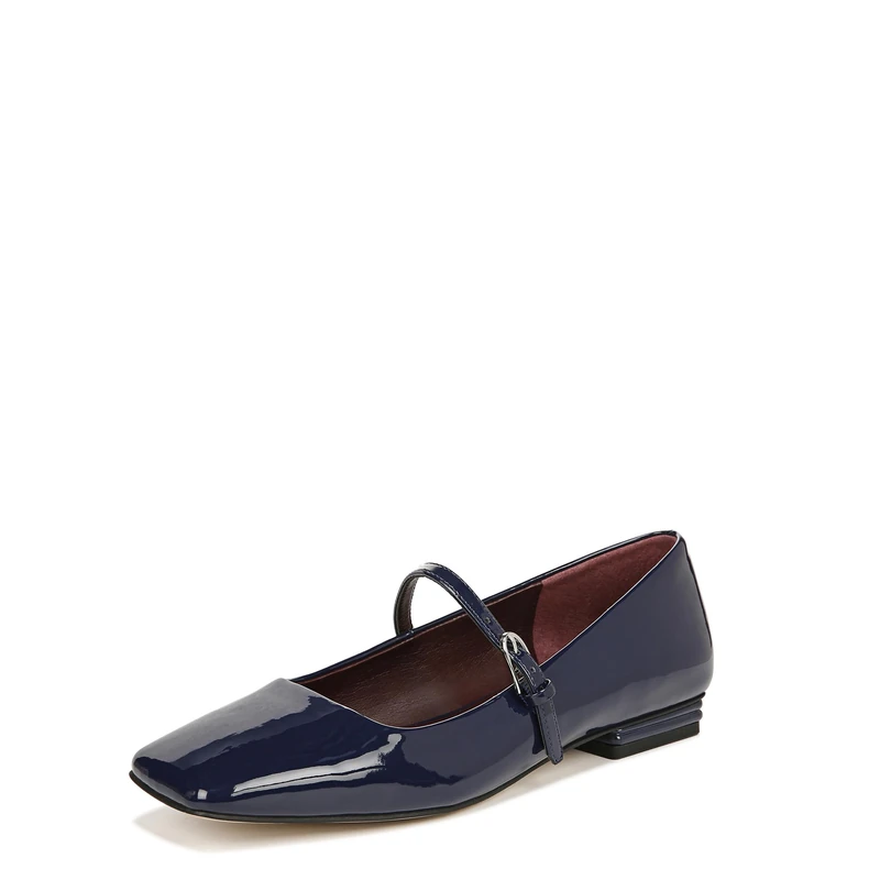 Franco Sarto Women's Tinsley Mary Jane Flats, Sapphire Blue Patent, 5 UK