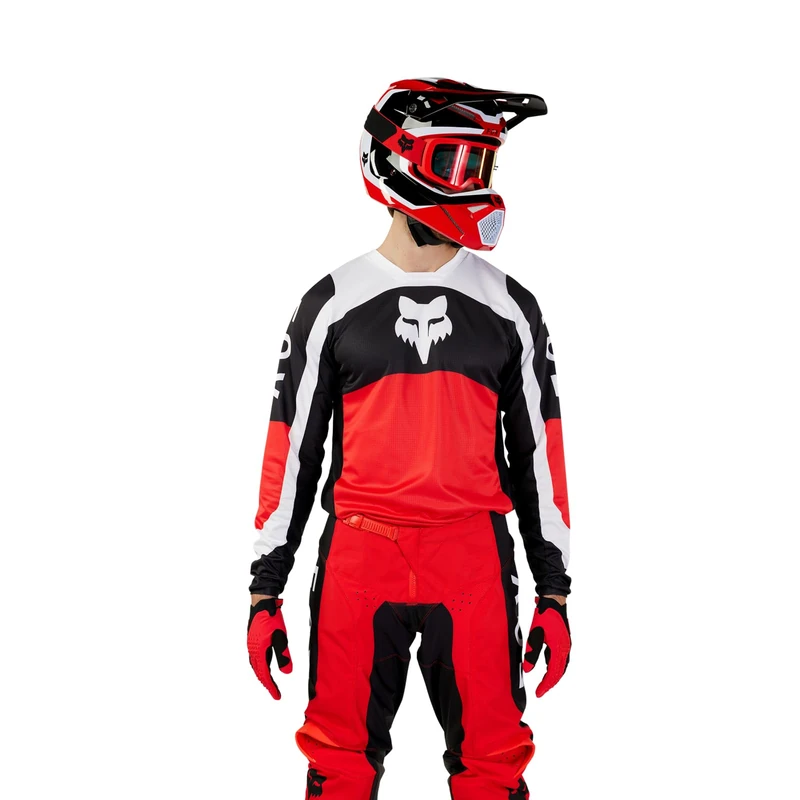 Fox Racing 180 Nitro Motocross Jersey, Fluorescent RED, Large