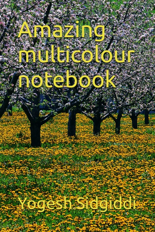 Amazing multicolour notebook