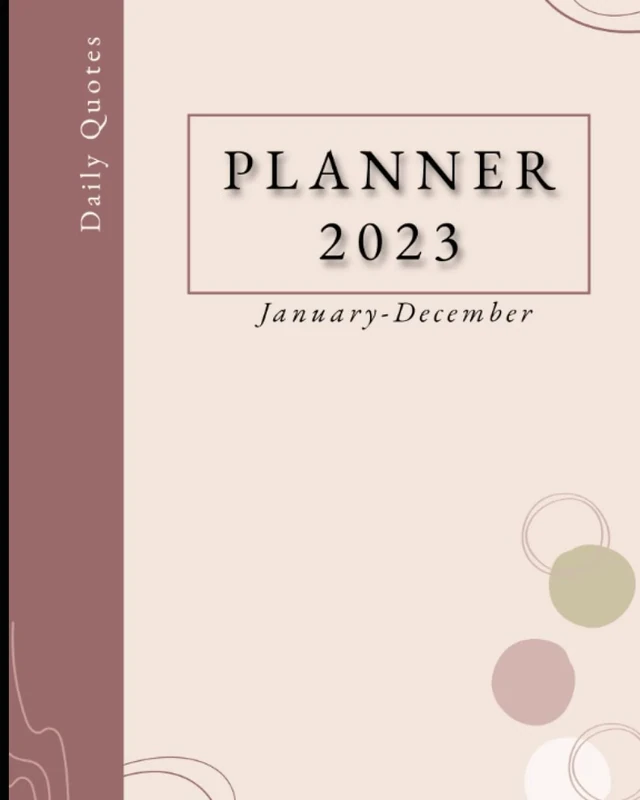 Planner 2023 Monthly School Schedule: Daily Weekly Planner (Daily Quotes)
