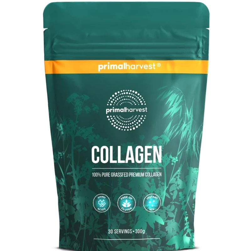 Primal Collagen by Primal Harvest - Powder Supplement with Types I & III Peptides to Help Improve Hair, Nails & Joints, for Men & Women,1 Pack: 30 Servings