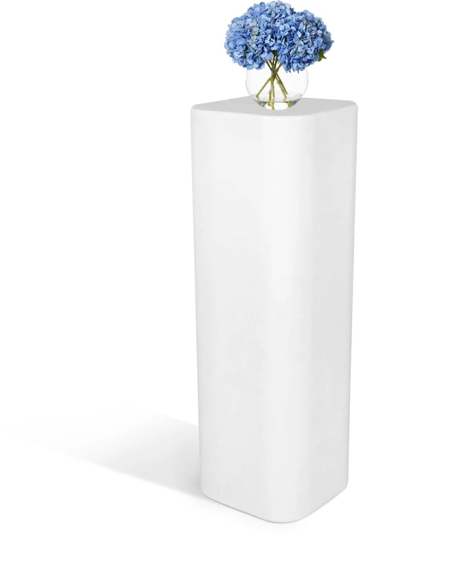 Kloris Square Column Stand for Sweet Table plastic display cm 30x30x90 h Made in Italy - Image 1