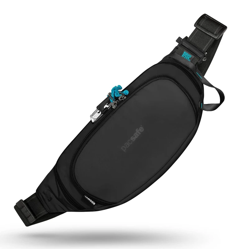 Pacsafe Eco Anti Theft Waist Pack, ECONYL Black, One Size, Pacsafe Eco Anti Theft Waist Pack - Image 1