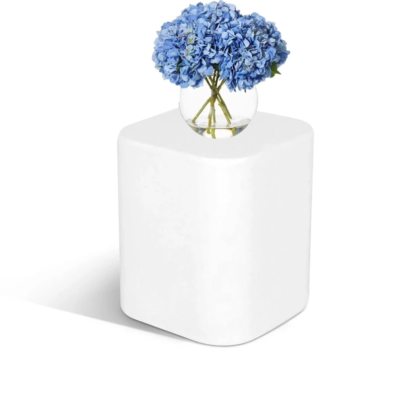 Kloris Square Column Pedestal Stand for Sweet Table plastic display cm 30x30x35 h Made in Italy