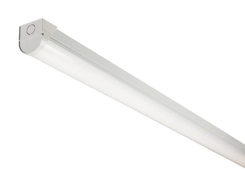 Knightsbridge 230V 6ft 27/52W CCT Adjustable Microwave Self-Test Emergency Batten,White