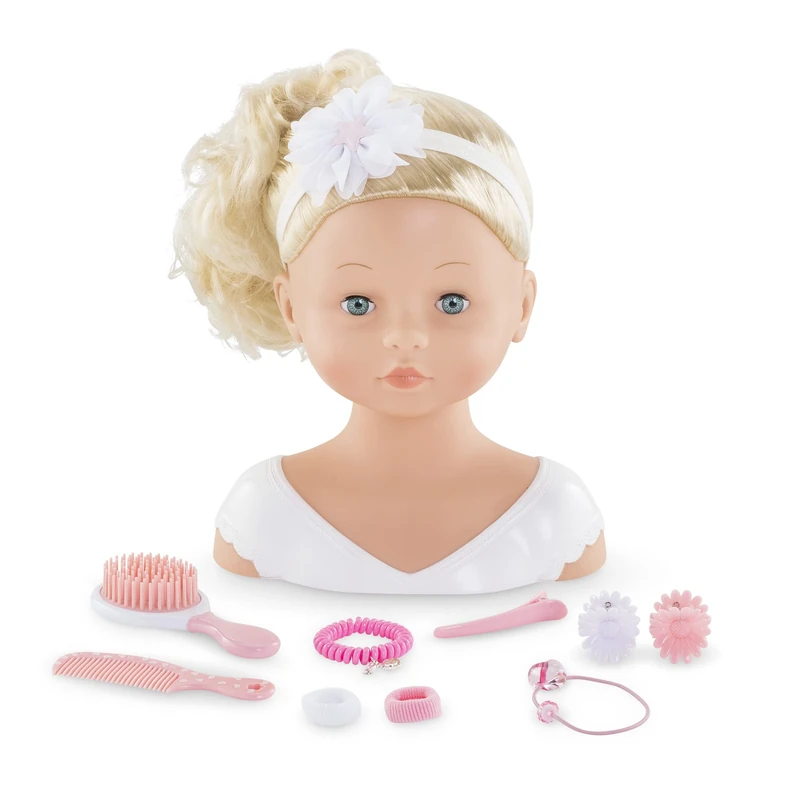 Corolle - Hairdressing head, doll, 10 accessories, from 3 years, 9000310040
