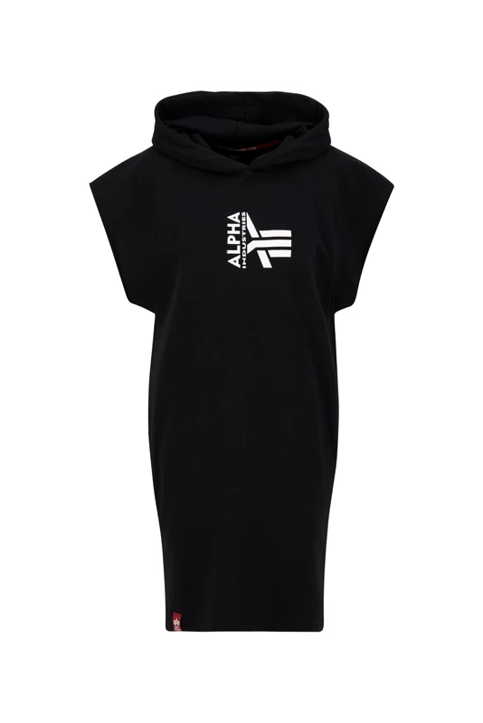 Alpha Industries Women's Hoody Dress for Ladies, Black, XS
