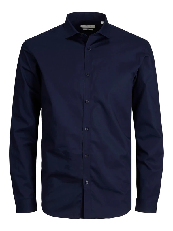 JACK & JONES Men's Jprblacardiff Shirt L/S Ps Noos Shirt, Navy Blazer/fit: Loose fit, 4XL