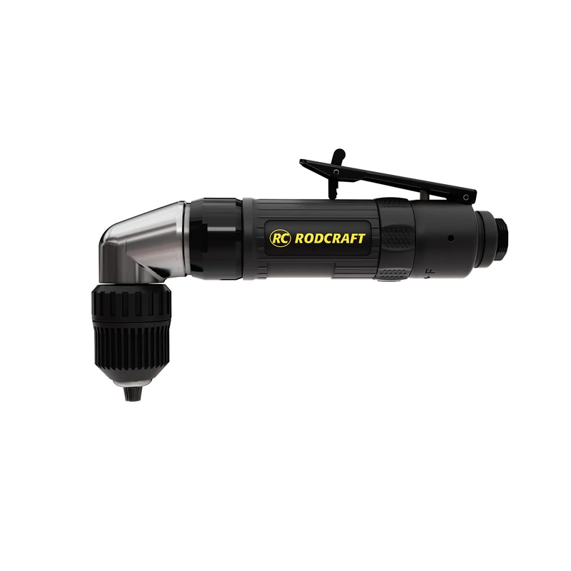Rodcraft RC4660 Compressed Air Drill, Speed 1400 RPM, 300 Watt Power, up to 10 mm, 90° Angled Drill Head
