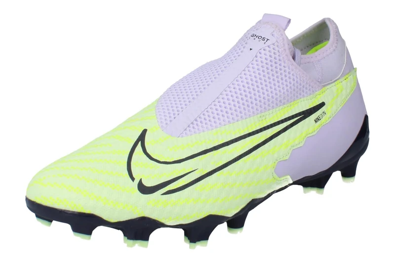 NIKE Phantom Gx Academy Df Fg/Mg, Soccer Shoe, Barely Volt/Gridiron-Barely Gr,