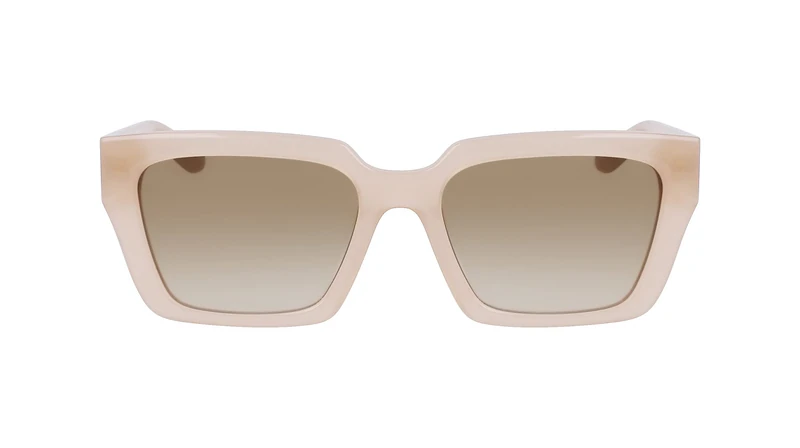 Dragon Women's Sunglasses TARRAN - Milky Taupe Brown Gradient with Lumalens Brown Gradient Lens
