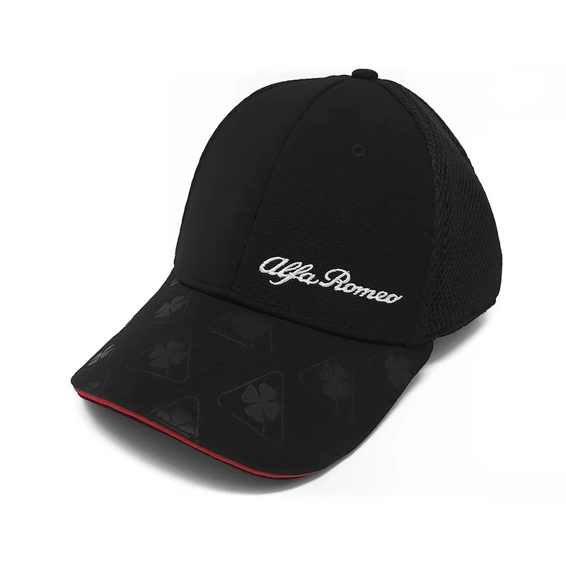 4R Quattroerre.it Elite Alfisti - Curved Visor Hat, Black/Black, Black/White - Image 1
