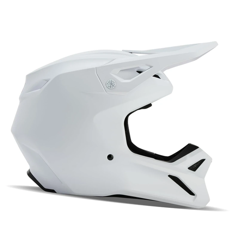 Fox Racing V1 Solid Helmet - Mips Technology, Ventilated Comfort, True-to-Size Fit, Removable Liner & Cheek Pads, MX & Off-Road Protection, Matte White, Size: XS