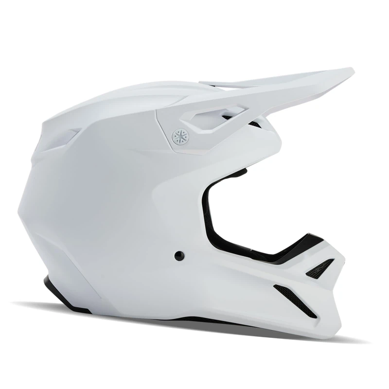 Fox Racing V1 Solid Helmet, Mips Technology, Ventilated, Removable Liner, True-to-Size Fit, Protection for MX & Off-Road, Matte White, Size: L
