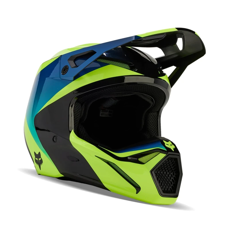Fox V1 HELMET STREAK BLACK/YELLOW L
