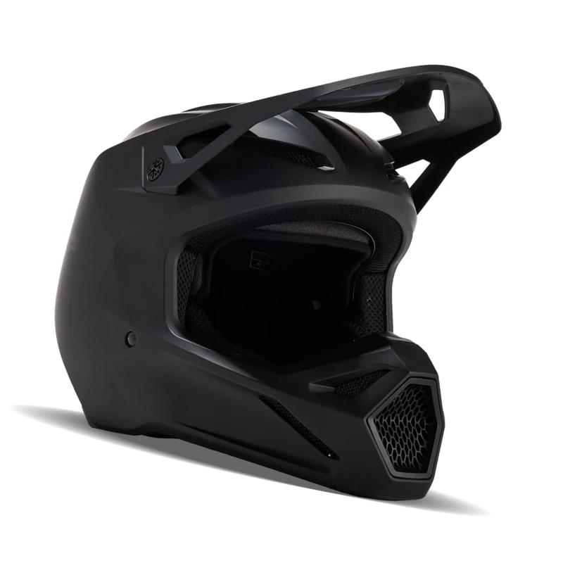 Fox Racing V1 Solid Helmet, Mips Technology, Ventilated, Removable Liner, True-to-Size Fit, Motocross & Off-Road Protection, Matte Black, Size: XL